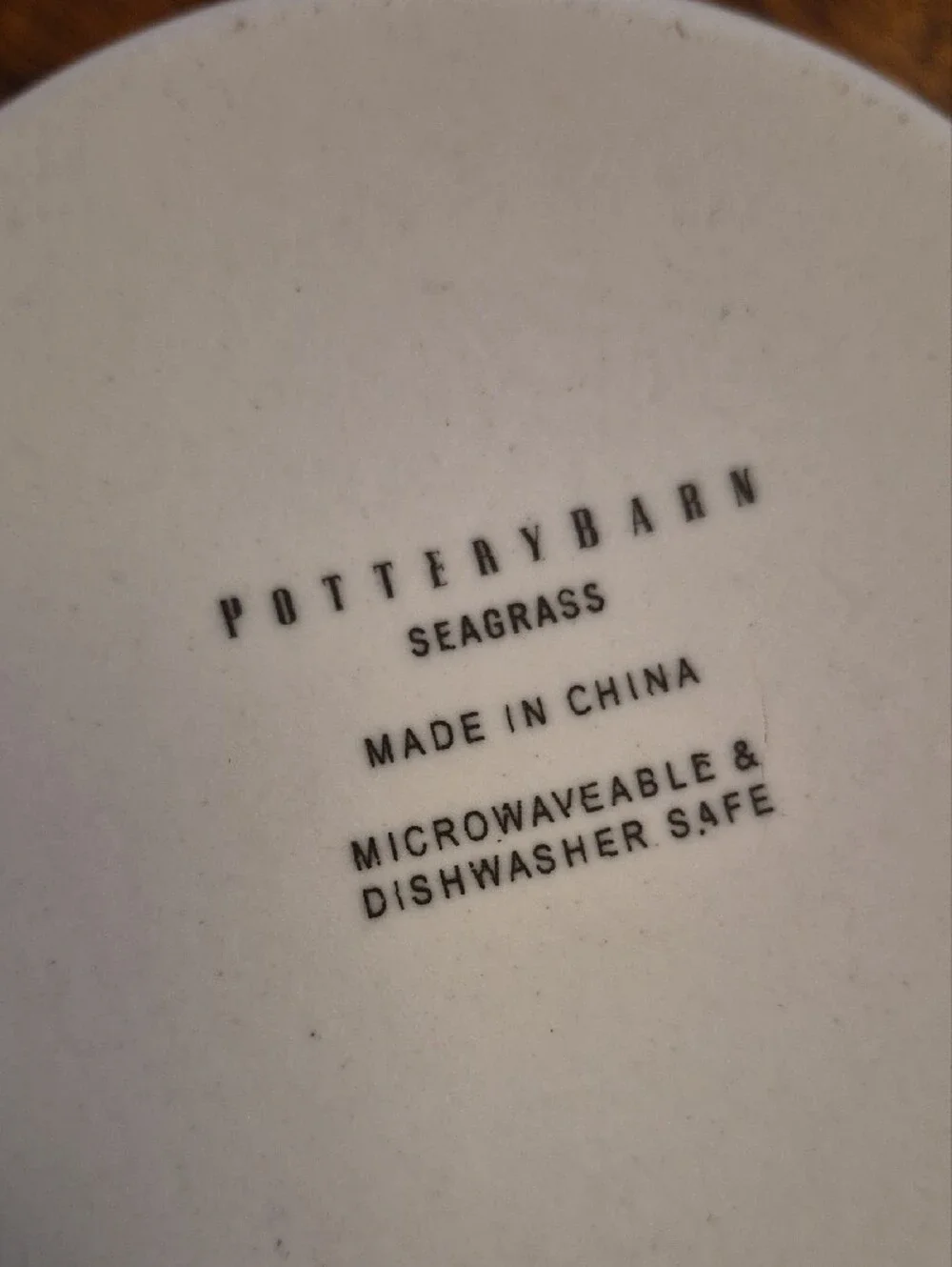 Pottery Barn Natural Woven Seagrass Divided Serving Tray with White Center Bowl